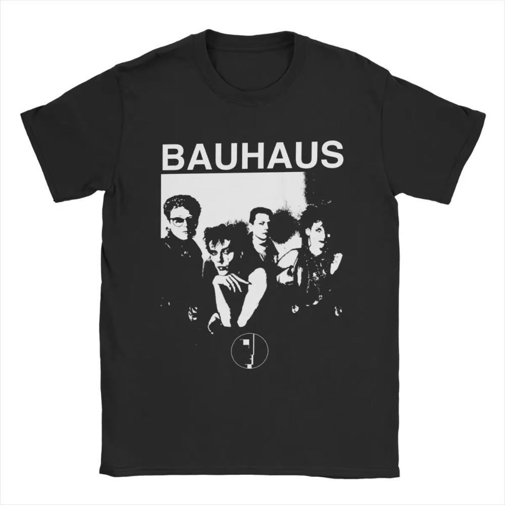 Men's Bauhaus 80s Goth T Shirts Cotton Clothing Fashion Short Sleeve Crewneck Tees Summer T-Shirt