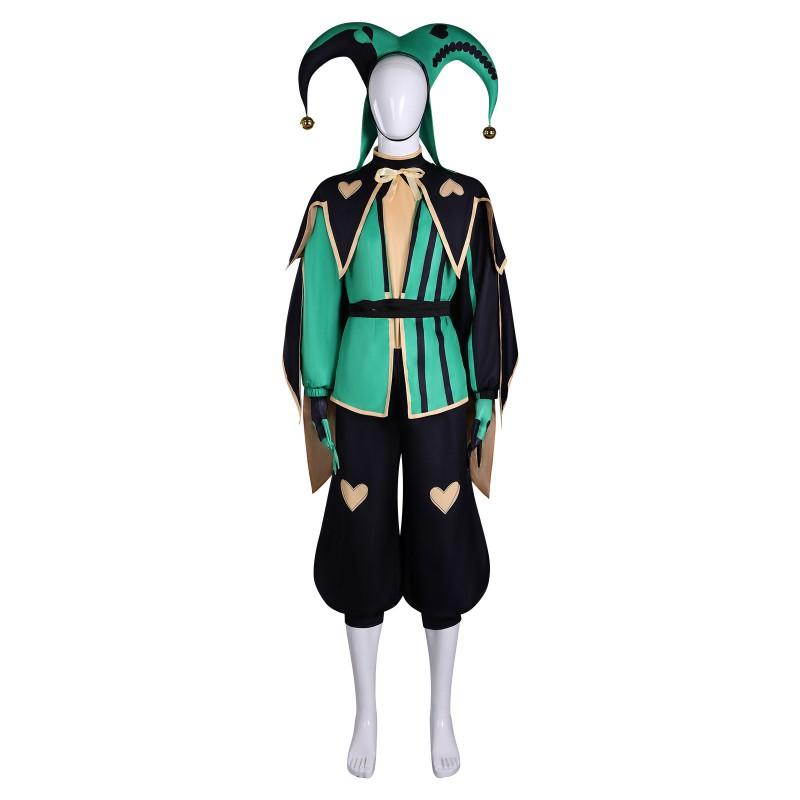 Halloween Harlequin Costume Circus Freak Show Cosplay Outfit Stage Party
