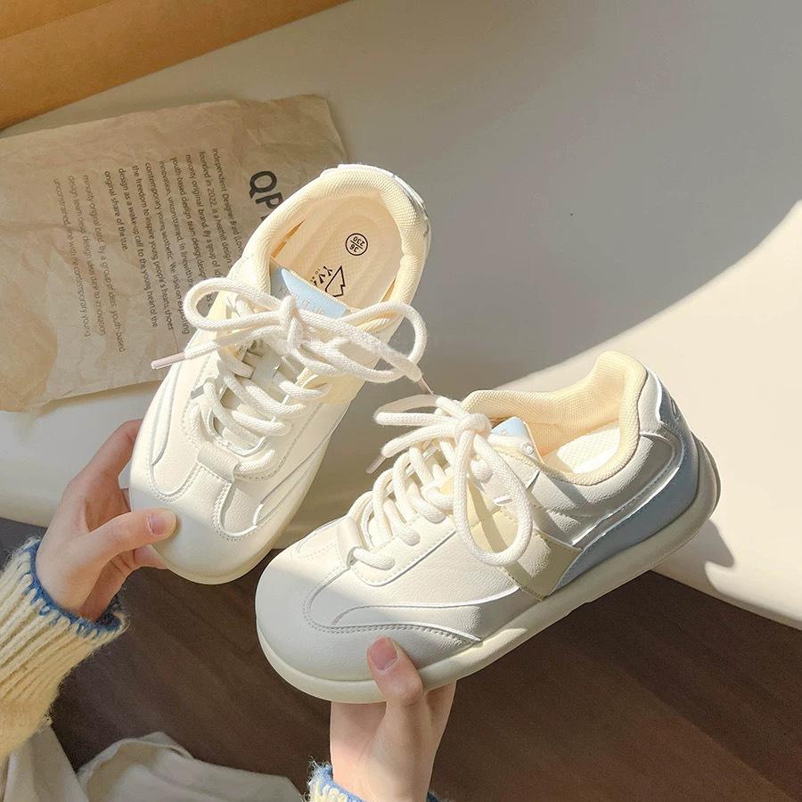 Dexun shoes women's 2025 new summer high-value versatile chic platform white shoes fashion versatile casual women's shoes
