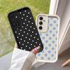 Чехол для Samsung Galaxy A35 A36 A51 A73 A56 A12 A13 A34 A23 A15 A16 A53 A54 A71 A72 A26 A32 Чехол для телефона Роскошный Ins Горошек