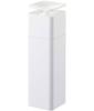 Yamazaki X X Tower and Alcohol Easy To Product Number 5213 One-Hand Dispenser, White, Approx. W5.5 D5.5 H18.5cm, Design, Detergent, Lotion,