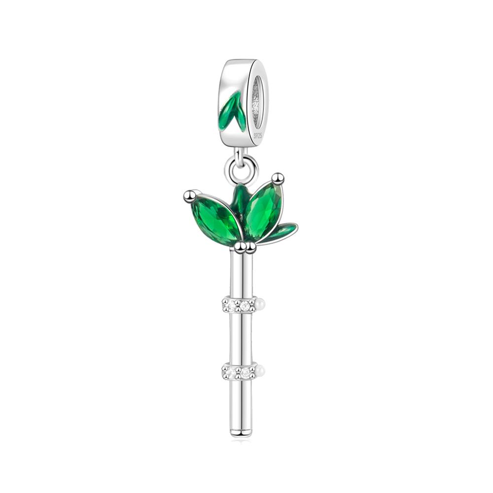 Exquisite 925 Silver The Frog Prince Beads & Cactus Dangle Charm Fits Bracelet Boutique Green Gifts