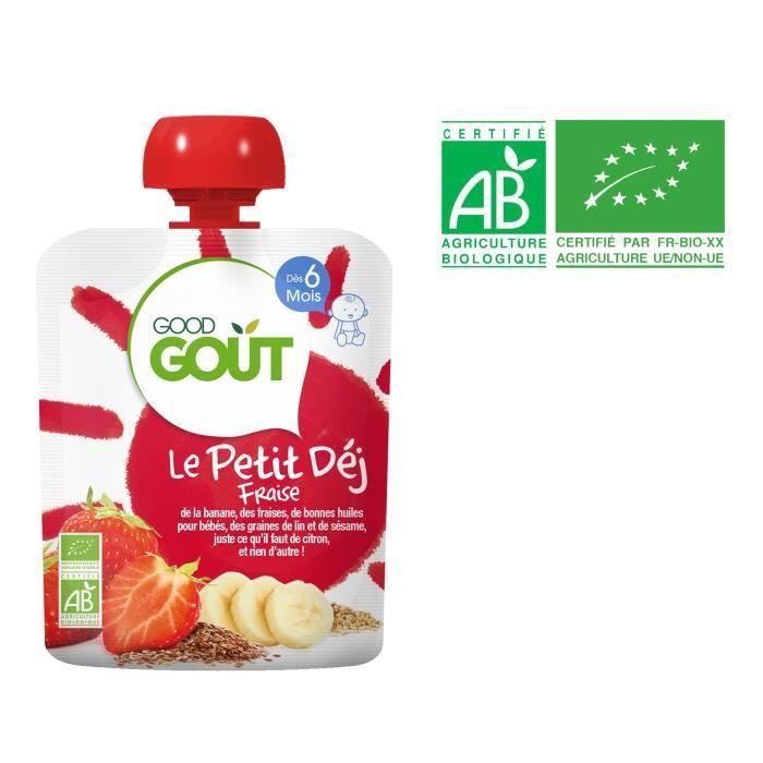 GOOD GOUT Le Petit Déj Fraise Bio - Dès 6 mois - 70 g