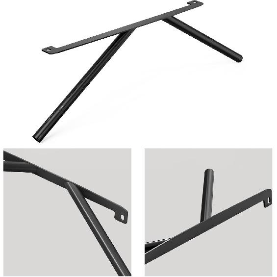 Bevinsee Передняя решетка V-образная накладка Стойки Почки Стойки Стержни Тюнинг-планка Совместимо с BMW E46 323i 325i 328i 330i 1999-2006, Высокопрочная сталь, Черный