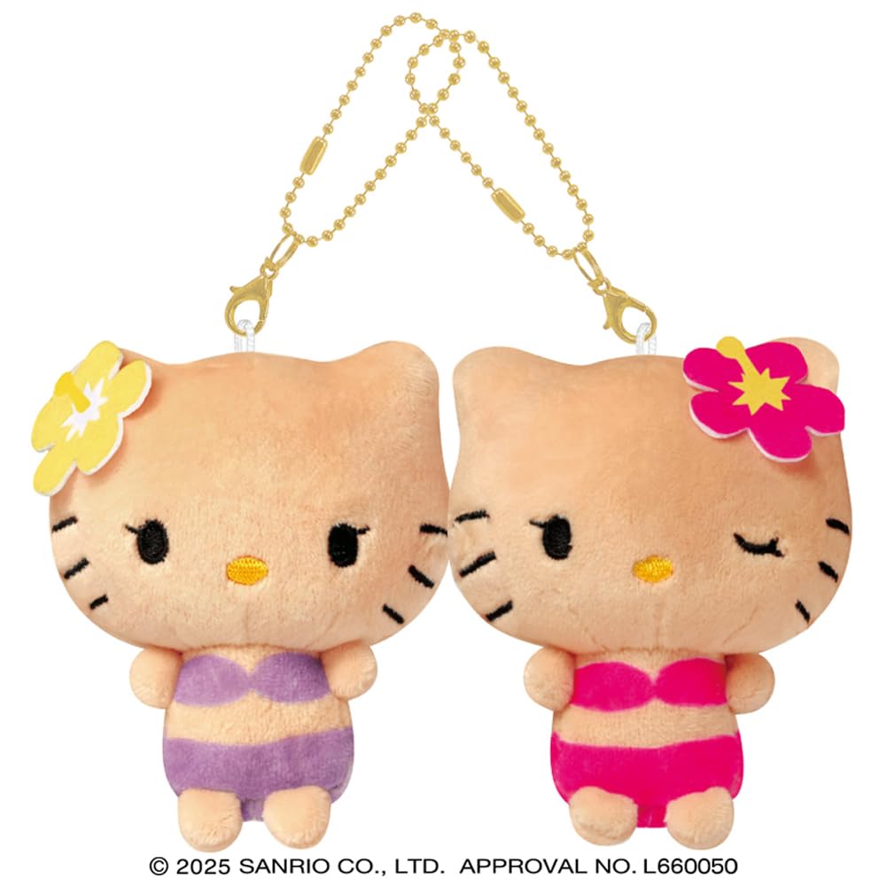 CRUX Nico Плюшевый брелок Sanrio Hello Kitty Tan Kitty & Mimmy B Gal Kitty 131988