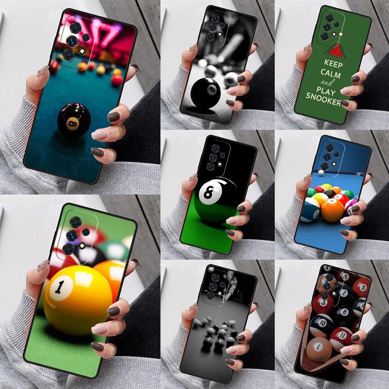 Billiards Snooker Phone Case For Samsung Galaxy S25 S23 S30 S8 S21 S20 FE S24 S22 Note 10 20 S8 Plus lite Ultra