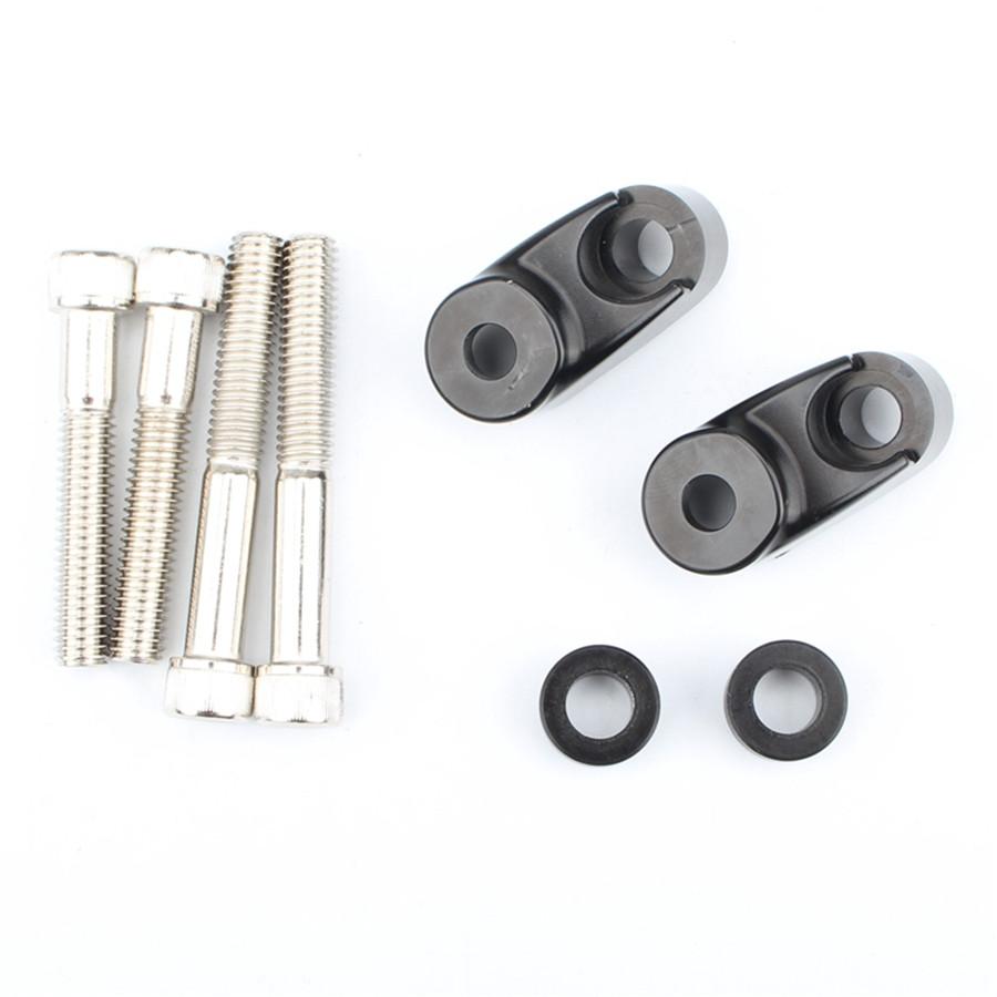 1 пара черных комплектов для переноса передних указателей поворота для 39 мм 49 мм Sportster FXR FXD Dyna