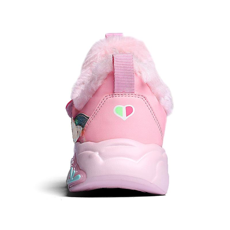 Autumn and Winter New Style Children's Cotton Warm Sports Running Shoes High-top Cotton Shoes Snow Shoes Children's Shoes Basketball Shoes Girl Shoes