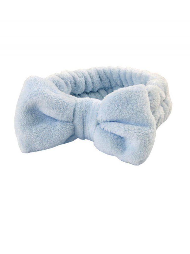 Спа Косметическая Повязка на Голову Бант Повязка для Волос для Женщин Девушек Макияж Умывание Лица Йога Спорт Пушистая Уход за Кожей Обёртывания для Головы для Душа Эластичная