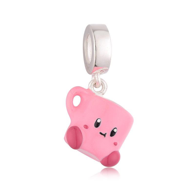 Кирби Розовый Шарм Мультяшный Подвеска Украшение