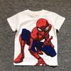 Japan Hero Spider-Man Superman Boys Cotton T-Shirt Summer Cartoon Sweat Absorbing Children Short Sleeve Tide