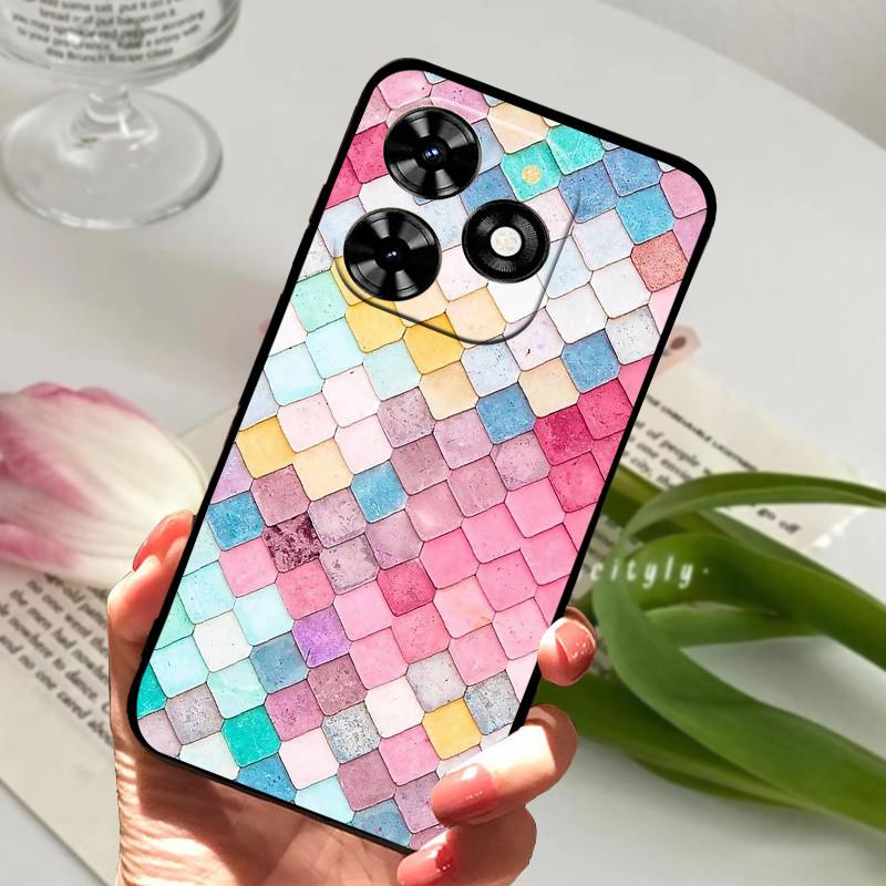 Для Infinix Hot 40 Чехол hot40i X6528B Ударопрочный Мягкий ТПУ Силиконовый Чехол для Телефона Для Infinix Hot 40i Funda Hot40 Pro Capa Мультяшный