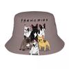 Custom Funny Frenchies French Bulldog Bucket Hat Women Unisex Dog Animal Outdoor Sun Summer Fisherman Cap
