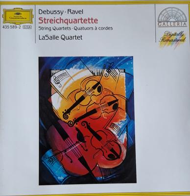 CD КЛОД ДЕБЮССИ  МОРИС РАВЕЛЬ  LA  Струнные квартеты  String Quartets  4355892 Deutsche Grammo 1992 Германия Классика Б/У