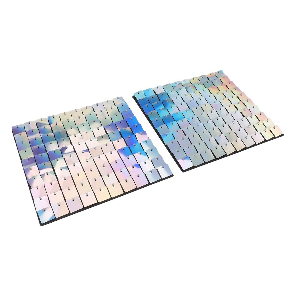 24 шт. мерцающий настенный фон самоблокирующийся ПК зеркальный квадратный фотофон с блестками заводная панель