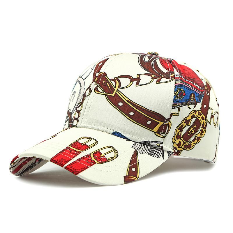 Мужская весенне-летняя кепка Солнцезащитная шляпа Женская бейсболка с принтом