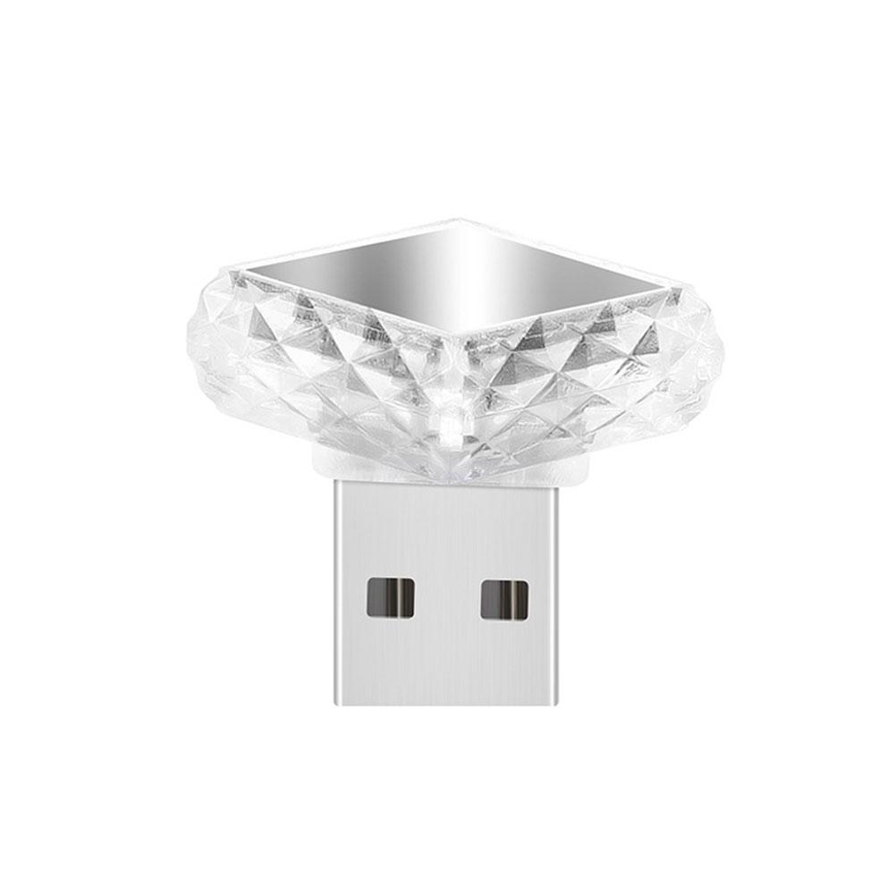 Портативный автомобильный USB-светильник Type-C, мини-светодиодные декоративные лампы атмосферы для интерьера автомобиля, компьютерный свет, Plug and Play