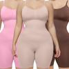 Корректирующее белье больших размеров для послеродового периода, корсет с эффектом подтяжки бедер и живота, бесшовный боди с круглым вырезом и бретелями