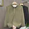 Half Zipper Stand Collar Sweatshirt Men's Spring and Autumn New Korean Style Trendy Brand Loose and Versatile Bottoming Shirt Men's Trendy