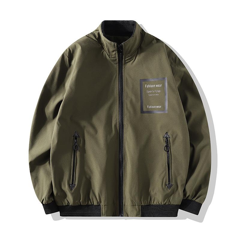 M-8XL Пальто Мужское Осеннее Корейское Версия Тренд Повседневный Весна и Осень Свободный Плюс Размер Бейсбол Куртка Красивый