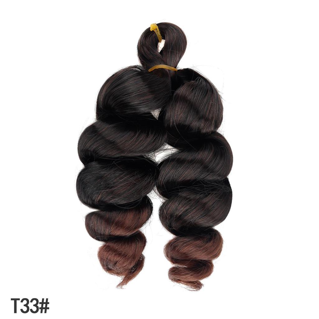 Короткие французские кудрявые синтетические волосы для плетения, Loose Wave,extensions для афро-женщин
