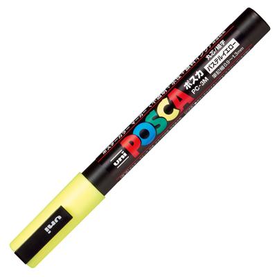 Mitsubishi Pencil Ручка Posca Тонкий Наконечник Круглый Наконечник Пастельно-Желтый 10 Штук На Водной Основе PC3MP.2
