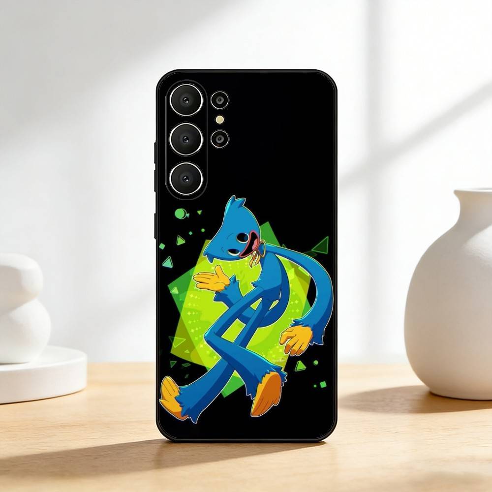 Игровой чехол для телефона H-huggy W-Wuggy для Samsung S26, S25, 24, 23, 22, 30, 21, 10, 9, Ultra, Plus, Lite, FE Мягкий черный чехол