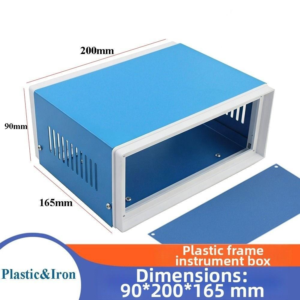 High Quality 3 Sizes Enclosure Project Case Plastic&Iron Grey DIY Junction Box Electronics Enclosure Box