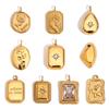 DIY Jewelry Making Necklace Pendant Practical Stainless Steel Gold Tone Pendant Charms For Handmade Accessories