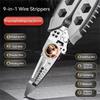 Multifunctional Electrician Pliers, 6-in-1 Wire Stripper Separator, Cutting and Crimping Tool for Cable Repair and Installation