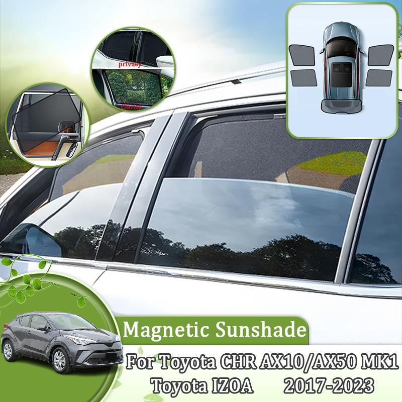 Magnetic Car Sunshade For Toyota CHR AX10 MK1 2017 2018 Privacys Anti-UV Shade Visors Parts Accessories