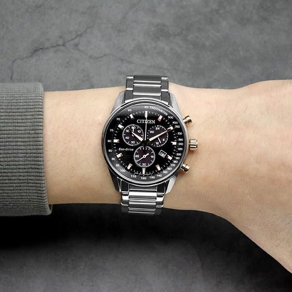 Citizen Мужские роскошные наручные часы с хронографом Eco-Drive AT2396-86E