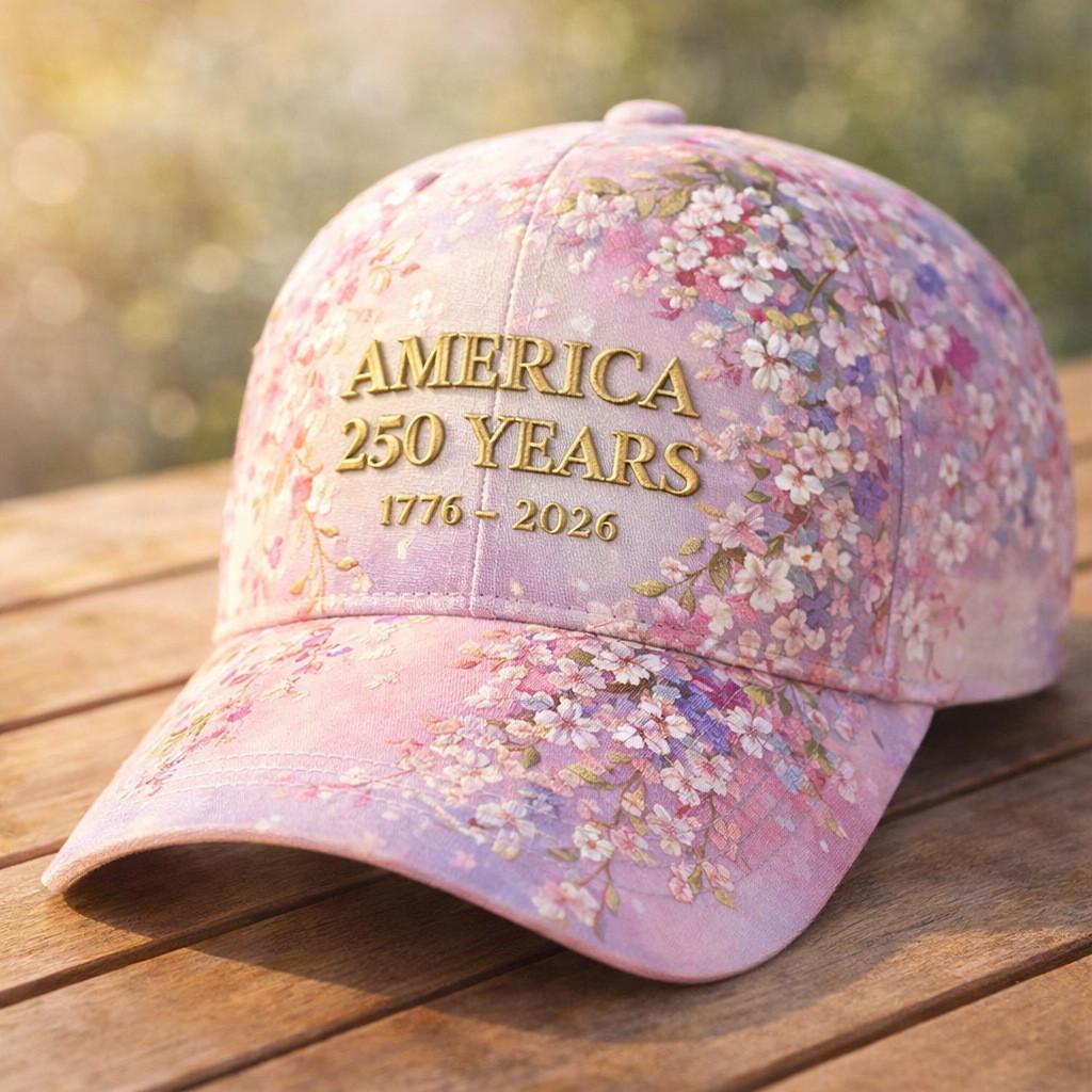 250th Anniversary 3d Printed Baseball Cap With Curved Brim For Casual Wear