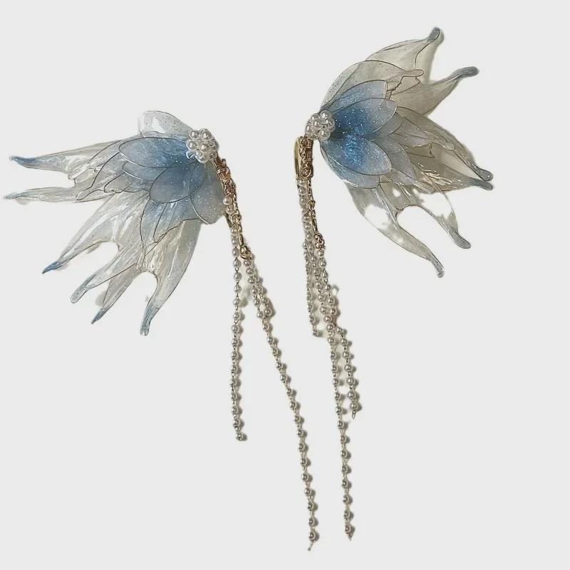 Exquisite Pearl Tassel Earrings - Elegant & Trendy Design