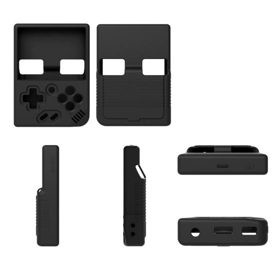 Защитный чехол для игровой консоли для Miyoo Mini Plus, силиконовый, с точным расположением отверстий, пылезащитный, противоударный, сплошной цвет, полное покрытие, водонепроницаемая защита