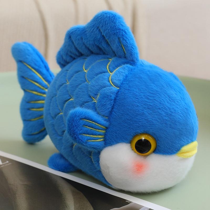 15-42Cm Cartoon Goldfish Plush Doll Pillow Red Blue Purple Yellow Fish Animal Stuffed Toy Home Decor Bag Pendant Gift For Girls
