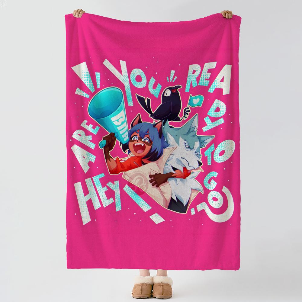 Anime BBNA Throw Soft Warm Flannel Blanket Multiuse Throw for Bed Sofa Office Air Conditioning Nap Blanket
