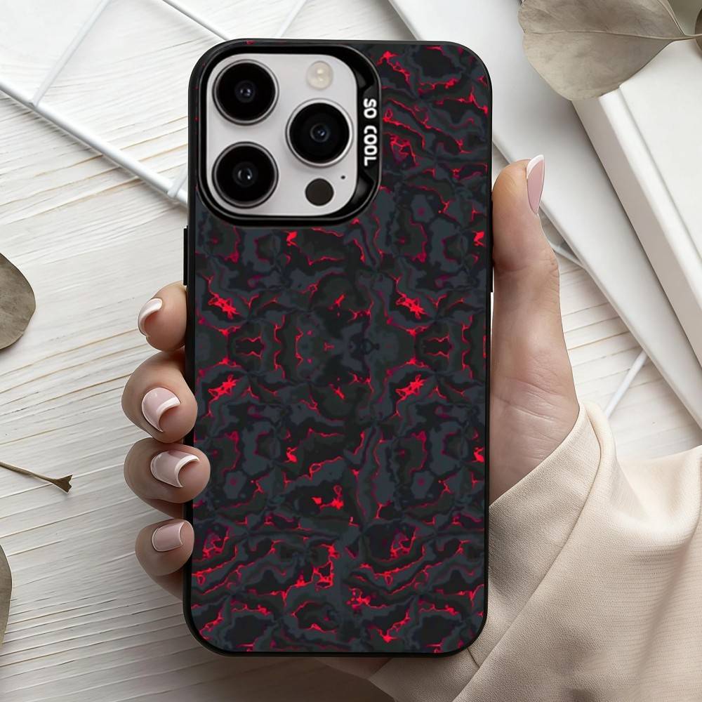 L-Роскошный Чехол для Телефона с Рисунком под Углеродное Волокно Крутой Для iPhone17,16,15,14,13,12,11 Plus,Pro Max Черный Конфетный серебристый чехол для телефона