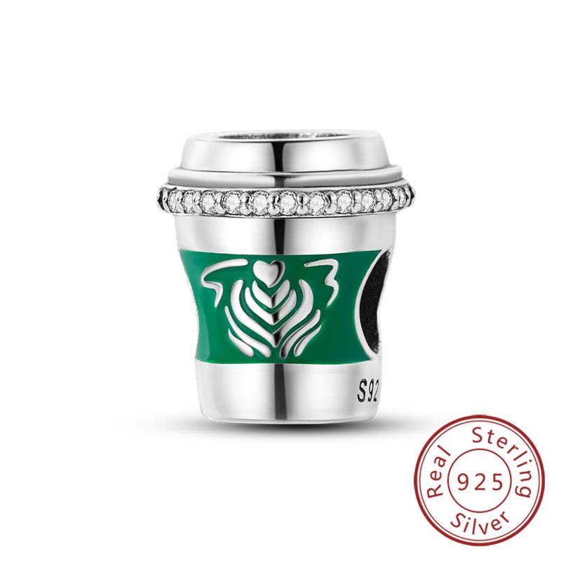 Подходят оригинальные медные шармы-бусины, подвеска-шарм для бокала, кофейной чашки для женщин, шармы для браслета, DIY ювелирные изделия, подарок