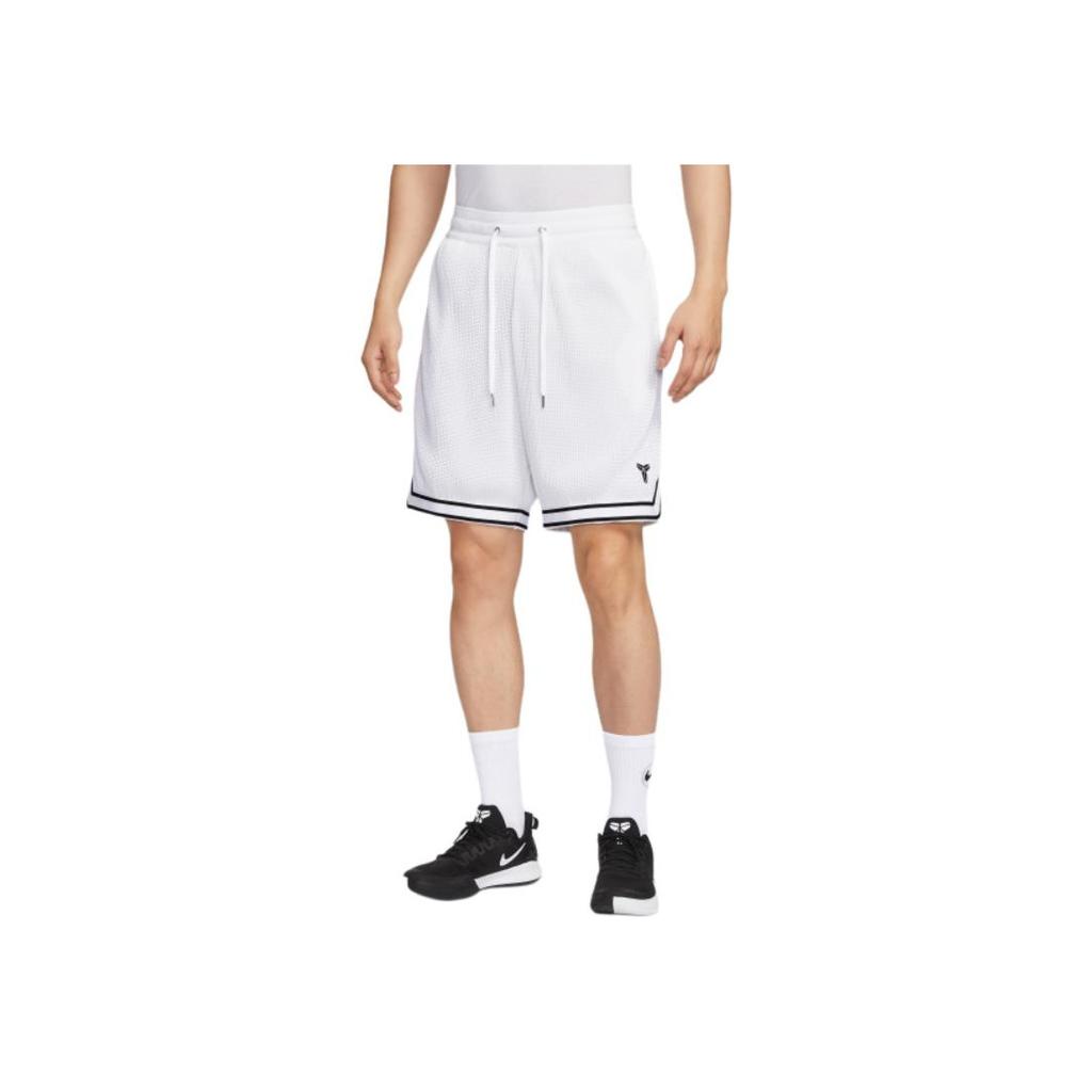Nike Шорты баскетбольные мужские Dri-Fit Kobe плиссированные дышащие влагоотводящие быстросохнущие Белые Черные HV9989100