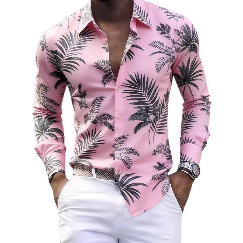 Men S Long Sleeve Shirt 3d Print Casual Stretch Shirt