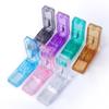 Candy Color Clear Pill Storage Box with Stainless Steel Pill Cutter Tablet Splitter Portable Mini Pill Box Case for Home Travel