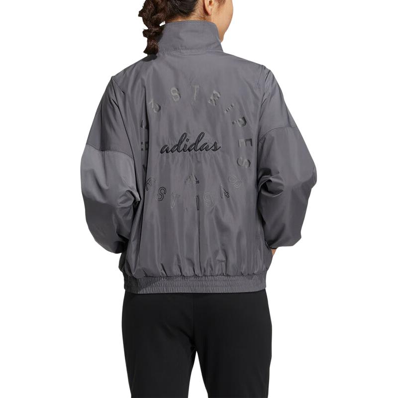 adidas Куртки Женские Серые Стойка Умеренные Другие HZ7039