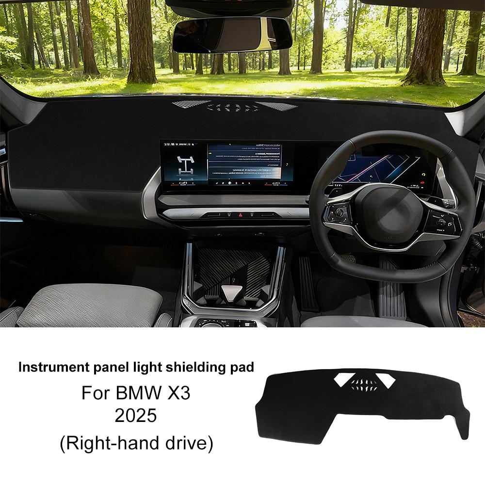 LHD RHD for BMW X3 G45 2025 Car Dashboard Sunshade Mat Cover Premium Flannel Regular Avoid Light Pad Anti-UV Carpet Anti-slide.