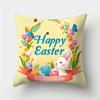 Easter Pillowcase Bunny Egg Rabbit Cus On Cover Happy Easter Decoration for Home Birthday Party Gifts for Kids