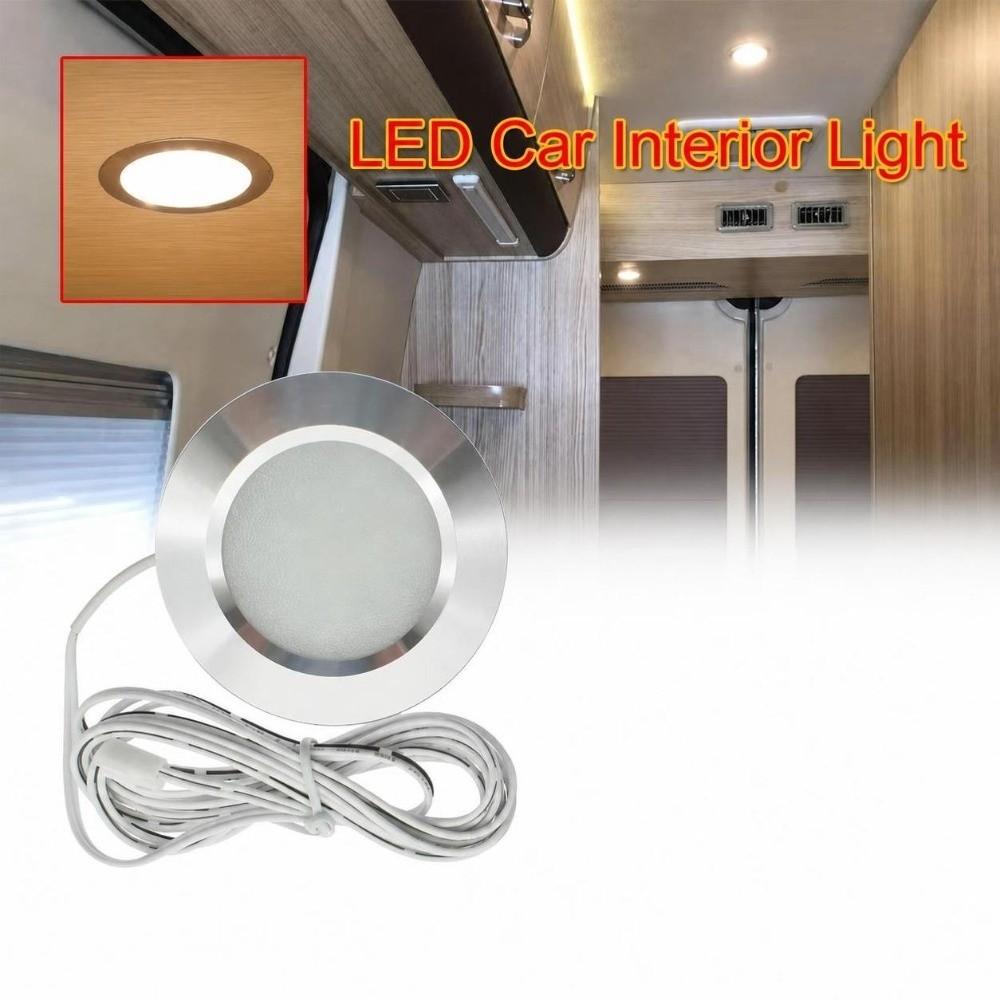 Alloy Recessed Ceiling Light Small Downlight for RV Boat Caravan Bus Motorhome Interior Lighting