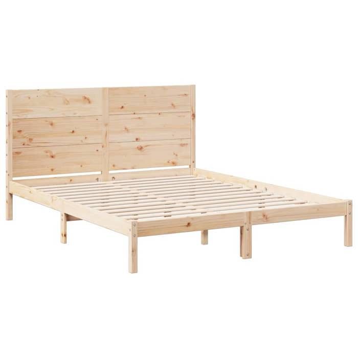 VidaXL Cadre de lit extra long sans matelas 160x210 cm bois massif, meuble de chambre à coucher, sommier, lit en bois, lit, 3309273
