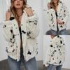 Women's Autumn/Winter Fashion Thickened Cow Hooded Zip Fleece Coat