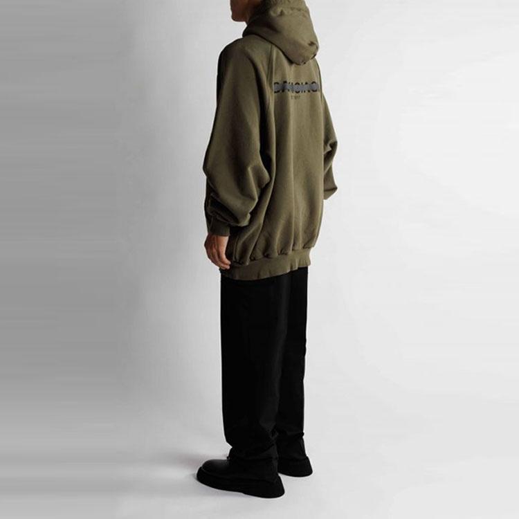 Balenciaga Strike 1917 Oversized Hoodie 'Khaki' Men's 697879TMVH22930
