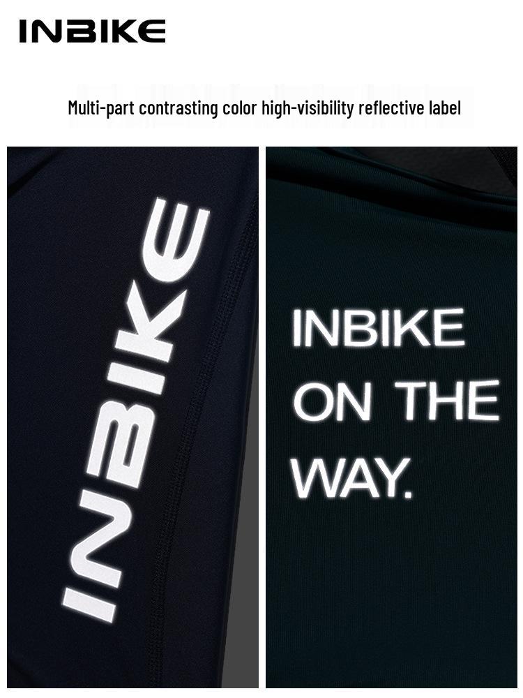 INBIKE Men's Cycling Bib Shorts, Breathable & Sweat-Wicking, for Spring/Summer Road Biking